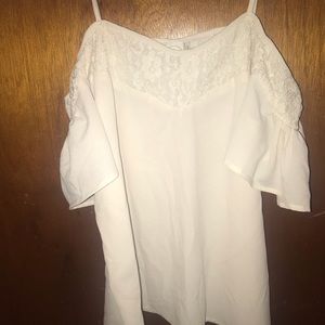 Paper Crane off the shoulder blouse